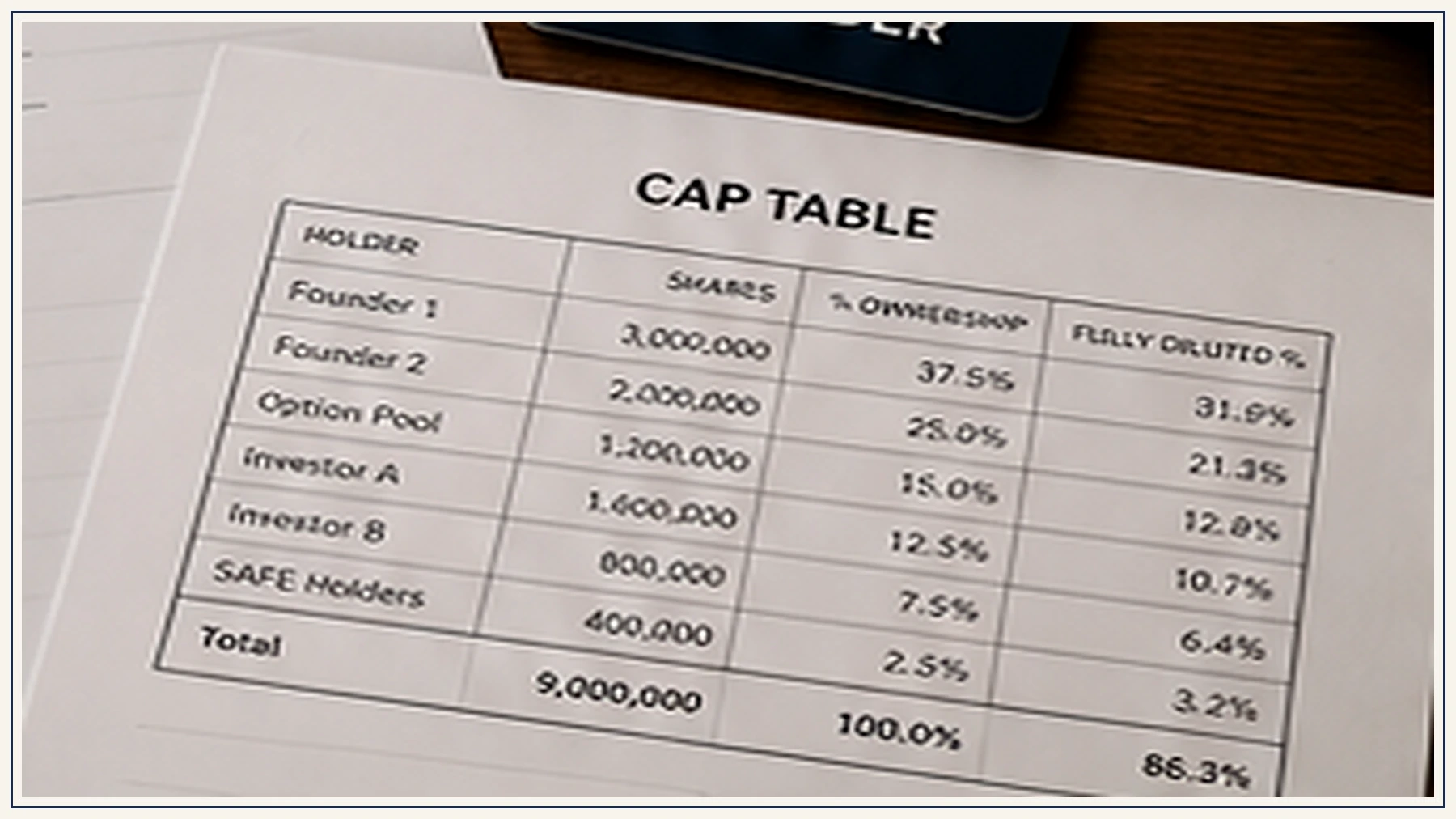 Working paper for How to Model a Cap Table Before Series A: Option Pool Shuffle and Stacked SAFEs