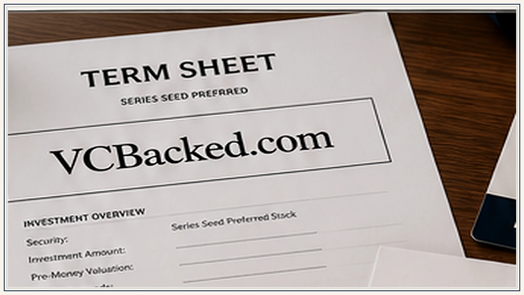 Working paper for How to Read a Venture Term Sheet: Liquidation Preference, Pro Rata, and the Option Pool