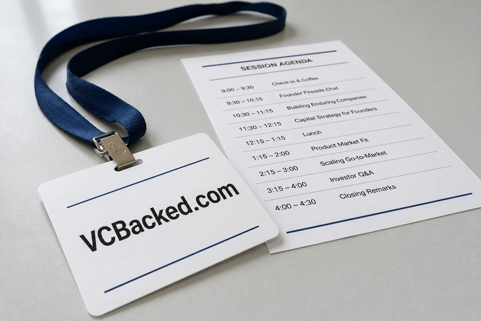 VCBacked.com concept for A founder network